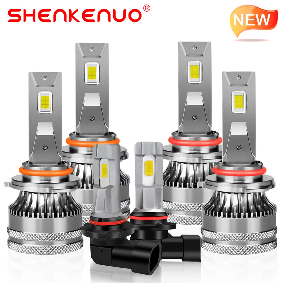 For Jeep Grand Cherokee 1999-2004 LED Headlight Bulbs Hi/Low Beam Fog Lights - Image 1 of 4