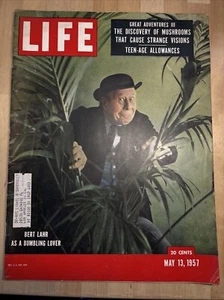LIFE Magazine - Bert Lahr - May 13, 1957 Complete Magic Mushroom Article Vintage - Picture 1 of 11