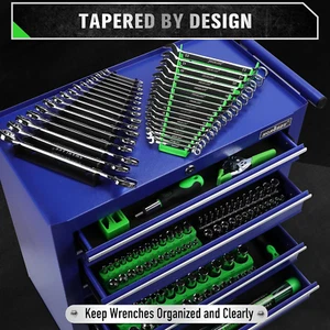 Magnetic Wrench Organizer 4-piece, Wrench Rack Tool Trays SAE (1/4" to 1-1/16... - Picture 1 of 1