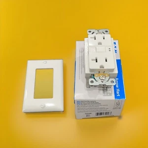 🔥(AN) EATON SGF20W Arrow Hart Duplex Gfci Receptacle, 125 Vac, 20 A, 2 Pole - Picture 1 of 6