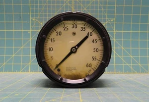 Ashcroft 4.5" Duragauge Glycerine Pressure Gauge 0-60 PSI 1/4" NPT Back Connect - Picture 1 of 7