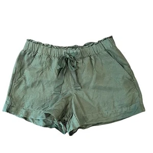 LOFT Paperbag Shorts XS olivgrün Leinenmischung Taille zum Binden Pullon Gr. Extra Small - Bild 1 von 10