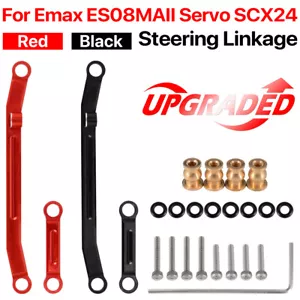 Asta di collegamento sterzo in metallo per Emax Servo Assiale SCX24 Aggiornamenti Ricambi 1/24 RC Auto - Foto 1 di 18