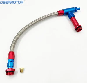 7/8-20'' Red & blue Fuel Line for Holley Carburetor double pumper 4150 4160 - Picture 1 of 4