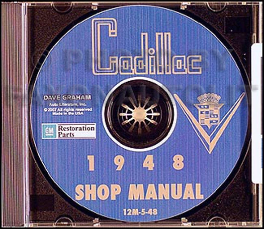 1948 Cadillac Shop Manual de Reparo em CD Series 61 62 Sixty Special Fleetwood 75 - Imagem 1 de 1