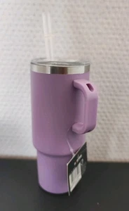 Axentia / AXENTIA Mini Isolierbecher mit Strohhalm Lila 18,5 cm hoch   NEU - Bild 1 von 1