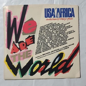 USA For Africa ~ We Are The World/ Grace ~ Columbia PS 45 RPM Record - Picture 1 of 6