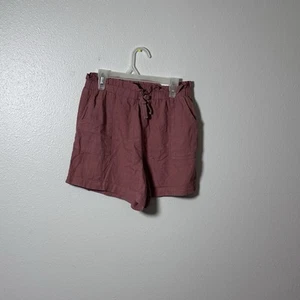 Art Class Girls Kids Brown Elastic Waist Loose Paper Bag Shorts size L(10/12) - Picture 1 of 6