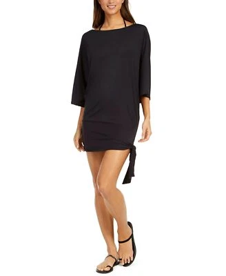 Michael Michael Kors Classic Side Tie Cover-Up Black SM - Image 1 of 4