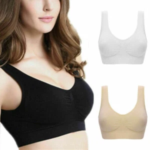 Neu Seamless Sport Style BH Crop Top Weste Komfort Stretch Shapewear XL XXL 3XL - Bild 1 von 4