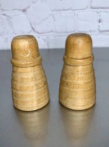 Vintage Bienenstock Holz Salz & Pfefferstreuer Blond Japan - Bild 1 von 9