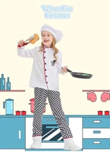 W-N3-3 Boys Girls Chef Baker Kitchen Book Week  Costume - Picture 1 of 13