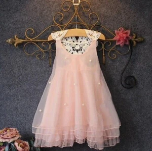 NWT Pink Pearl & Lace Dress Size 2-3T - Picture 1 of 5