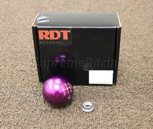 RDT 5 SPEED PURPLE Ball Style Universal SHIFT KNOB FOR M10x1.5mm Thread pitch - Bild 1 von 2