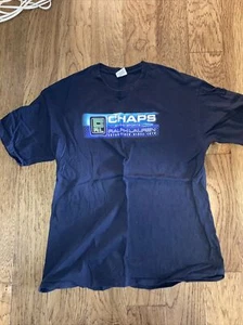 Vintage Chaps Ralph Lauren Mens T Shirt XXL 2XL Board Sports Skater Tee Blue - Picture 1 of 5