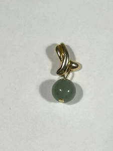 Bijoux Pendentif Doré avec Pierre à Identifier (L40/1) - Picture 1 of 3