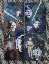 2009 Topps Star Wars Galaxy Series 4 Etched Foil Chase Cards #1 #3 #4 #5 VHTF