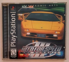 Need For Speed III 3 Hot Pursuit PS1 Playstation Game Complete Black Label