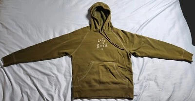 Sudadera con capucha Life is Good para mujer suéter súper suave color verde talla S bolsa canguro Foto 1 de 4