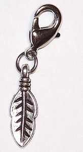 Bettelarmband Anhänger Feder Indianer Western Cowboy Charm Indianerfeder * - Bild 1 von 3