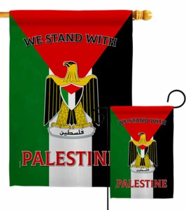 Stand with Palestine Garden Flag Cause Support Decorative Gift Yard House Banner - Picture 1 of 17