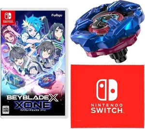 Beyblade X XONE for Nintendo Switch w/ Bonus Shinobi Knife & Microfiber Cloth - Picture 1 of 7