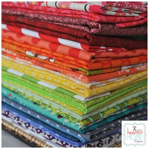 Designer Fabric Scrap Bag Rainbow, over 2 yards total, 100% cotton fabric - Picture 1 of 1