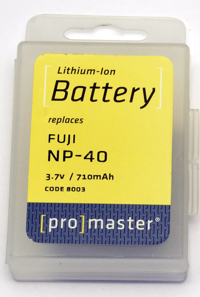 PROMASTER #8003 Lithium ion Li-on replacement battery for FUJI NP-40 - Image 1 of 1