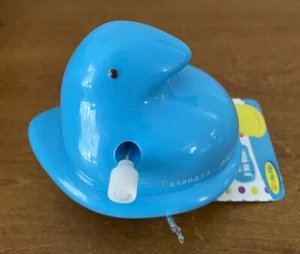 Peeps OSTERN "BLAUES KÜKEN" 4" Kunststoff zum Aufziehen Gehen Kinder Spielzeug 2018 Neu mit Etikett - Bild 1 von 3
