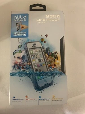 Lifeproof Nuud Case iPhone 5c Waterproof Rugged Slim Clear Lightweight White NIB - Image 1 of 4