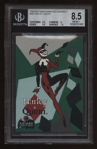 1993 Topps Batman Animated Series 1 #36 Harley Quinn RC! BGS 8.5 w 9.5 CENTERING - Picture 1 of 2