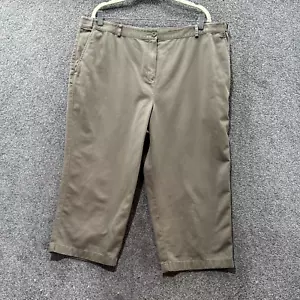 LL Bean Bayside Crop Chino Hose 20P Braun CLASSIC Fit High Rise Straight Office - Bild 1 von 16