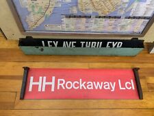 NY NYC SUBWAY ROLL SIGN NYCT HH LINE ROCKAWAY LOCAL PARK BEACH OCEAN TRANSIT ART