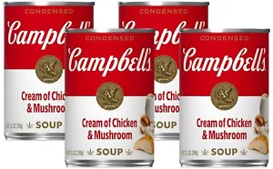 Campbell's Condensed Cream of Chicken & Mushroom Soup, 10.5 Ounce Can (Pack of - Picture 1 of 7
