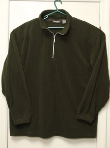 Felpa morbida uomo marca Architect taglia XL verde scuro cerniera 1/4  - Foto 1 di 5