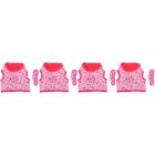  4 Sets Rabbit Clothes Polyester Summer Leash Harness Small Pet Dog Vest