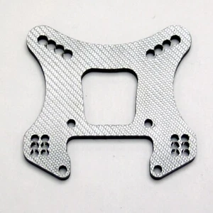 XTREME RACING TEAM LOSI 8IGHT 2.0 PLATA FIBRA CARBONO TORRE DE CHOQUE DELANTERO (4MM) - Imagen 1 de 1
