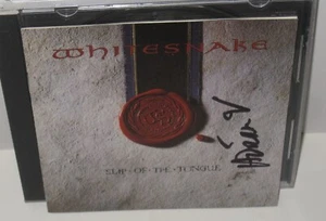 ADRIAN VANDENBERG SIGNED WHITESNAKE SLIP OF THE TONGUE CD ROCK AUTOGRAPH NAMM - Picture 1 of 6