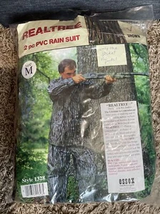 Realtree PVC Rain Suit M Brown ONLY THE JACKET, No Pants Included. - Picture 1 of 5