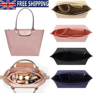 Organiser Insert For Le Pliage Tote Bags Shoulder Bags Nylon Leather Handbag UK - Picture 1 of 14