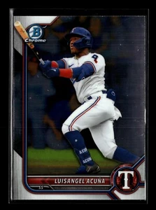 LUISANGEL ACUNA ⚾ 2022 Bowman Chrome Draft #BDC-159 Texas Rangers Mets - Picture 1 of 2