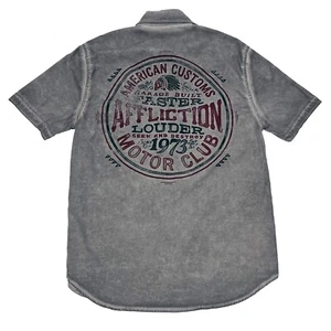 Affliction schwarzes Premium Hemd Herren American Customs Motor Club XL X-Large - Bild 1 von 5