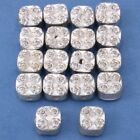 15g Beads Square Flower Bali Silver Plt 6.5mm Approx 18