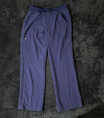 Figs Axim Cargo Scrub Pants Mens Medium Blue Straight Classic Pockets - Image 1 of 4