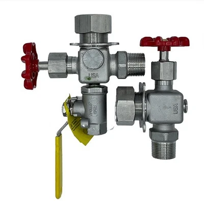 Датчики уровня жидкости из нержавеющей стали Conbraco 23-450 с 38,5-дюймовым стеклом сайта redline - Изображение 1 из 4