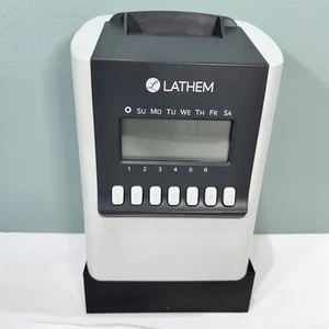 Lathem 700E berechnende elektronische Zeituhr bis 100 Mitarbeiter - leistungsgeprüft - Bild 1 von 7