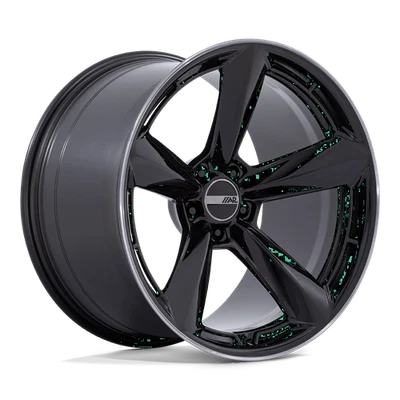 American Racing 946 TTF 20X9.5 +15 Gloss Black & DDT Lip Wheel 5X120 (QTY 1) - Image 1 of 4