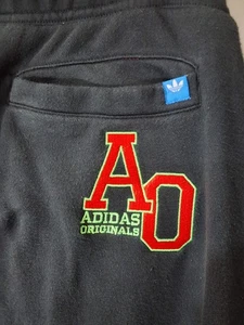 ADIDAS Originals Trefoil 3-Streifen AO Logo Trainingshose Jogginghose Schwarz XL | Rarität! - Bild 1 von 12