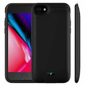 Neu mit Etikett tragbare Powerbank Ladegerät Akku Hülle Ständer für iPhone 6S 7 8 Plus SE 2020 - Bild 1 von 12