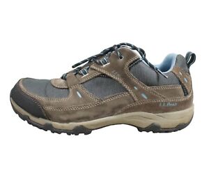Ll Bean Men's Trail Model 4 Hiking Shoes Waterproof Suede Fabric Brown 12 M